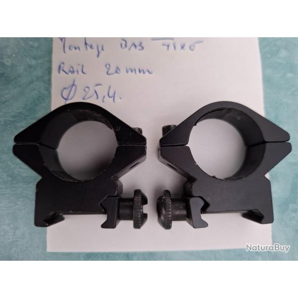 2  LOT de Colliers  MONTAGE  BAS FIXE DIAM :  24 / 25