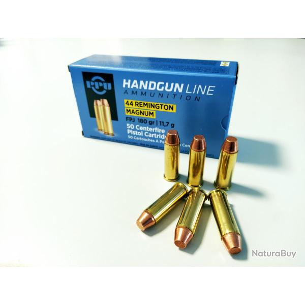 Cartouches Partizan Cal. .44 Rem. Mag. 180-Grs FPJ x50 10 boites ( 500 munitions )