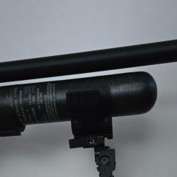 Pince bouteille PCP 60mm 3 Rails Picatinny (carbone 580cc) - Fixation Bipied & Accessoires