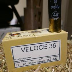 10 cartouches JOCKER VELOCE 36 cal 12/70 en 36 gr BJ pb 4N