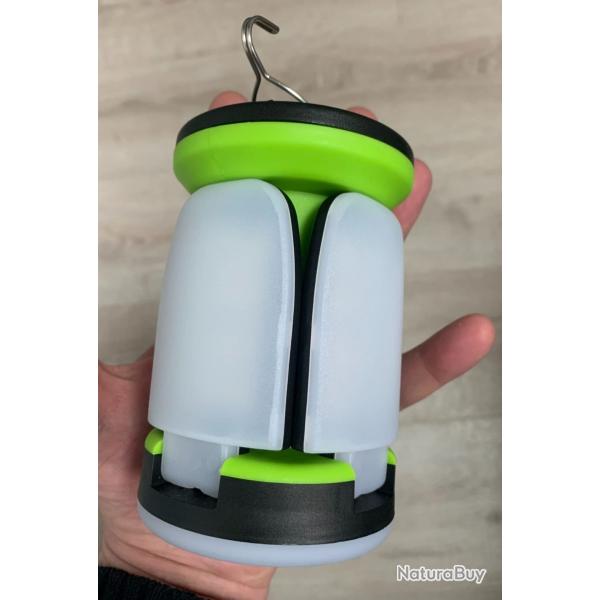 Lanterne de Camping LED Rechargeable 2000 Lumens - Pliable et Autonome