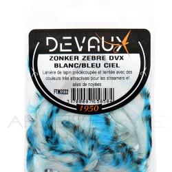 Zonker DEVAUX Z&eacute;br&eacute; Blanc/bleu ciel