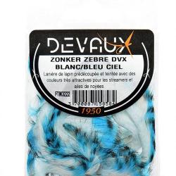 Zonker DEVAUX Z&eacute;br&eacute; Blanc/bleu ciel