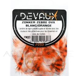 Zonker DEVAUX Z&eacute;br&eacute; Blanc/orange