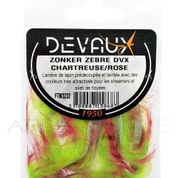 Zonker DEVAUX Z&eacute;br&eacute; Chartreuse/rose