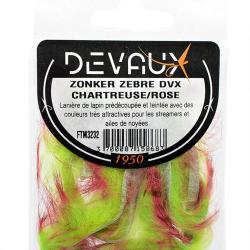 Zonker DEVAUX Z&eacute;br&eacute; Chartreuse/rose
