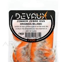 Zonker DEVAUX Z&eacute;br&eacute; Orange/blanc
