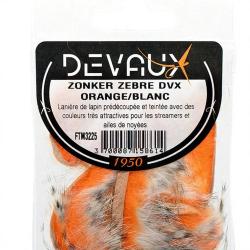 Zonker DEVAUX Z&eacute;br&eacute; Orange/blanc