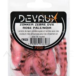 Zonker DEVAUX Z&eacute;br&eacute; Rose p&acirc;le/noir