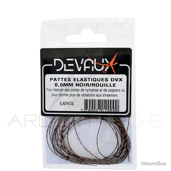 Pattes �lastiques DEVAUX 0,5 mm Noir/rouille