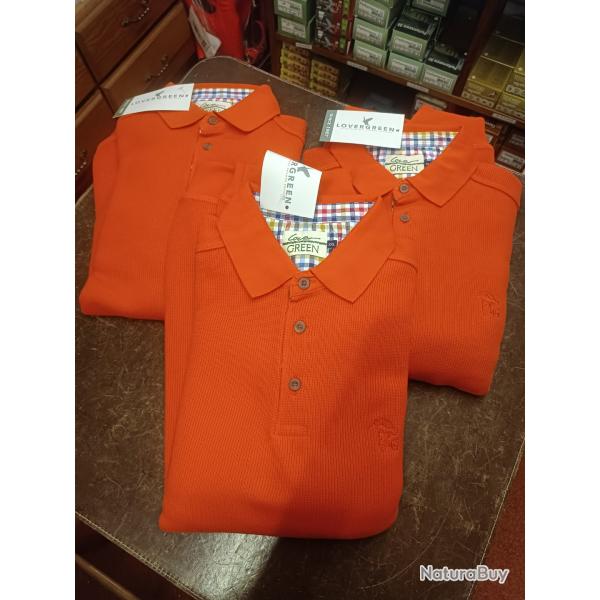 Polos orange lovergreen