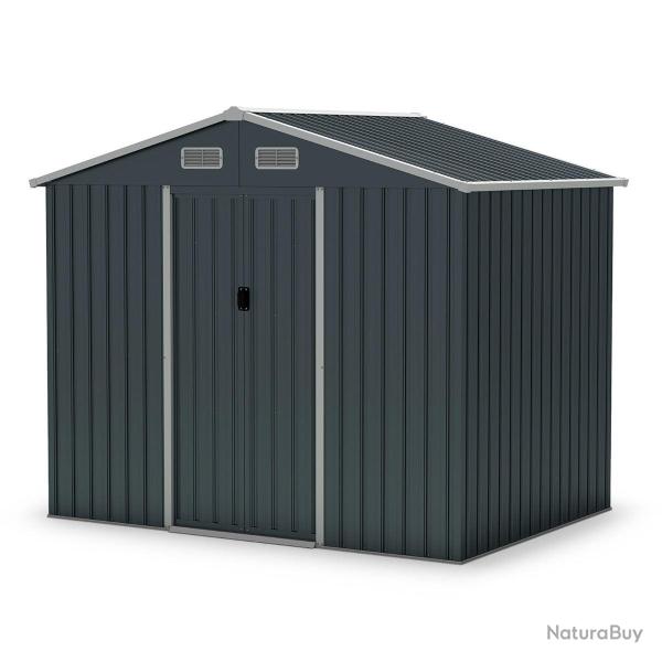 Abri de jardin grand abri � outils 226 x 162 x 196 cm acc�s pratique et ventilation optimale style