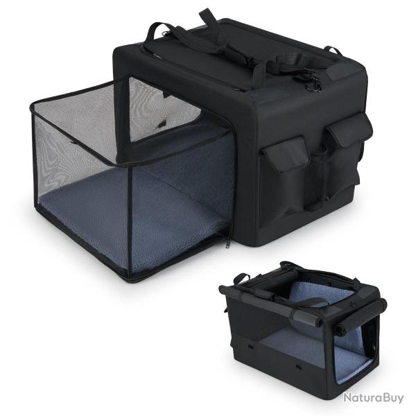 Sac de transport pliable pour chien 90 x 72 x 48 cm acc�s facile confort optimal style moderne en t