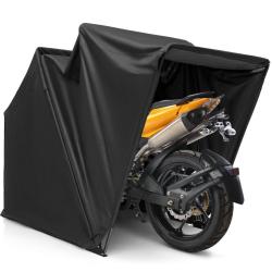 Abri de moto ext&eacute;rieur 345 x 137 x 190 cm r&eacute;sistant aux intemp&eacute;ries et durable en m&eacute;tal et tissu ox