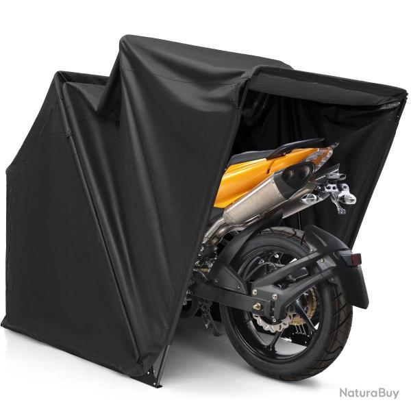 Abri de moto ext�rieur 345 x 137 x 190 cm r�sistant aux intemp�ries et durable en m�tal et tissu ox