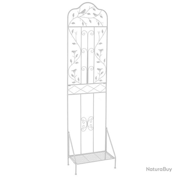 Treillis de jardin autoportant 50 x 30 x 189,5 cm avec �tag�re pliable d�coratif et fonctionnel en