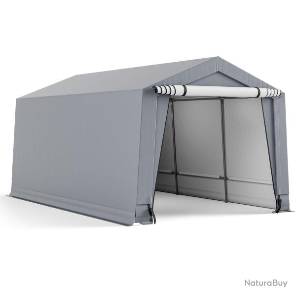 Abri garage 290 x 490 cm protection optimale toutes saisons pour SUV et bateau en acier galvanis� g