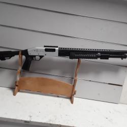 Fusil a pompe Rossi SR-12 chrome cal.12/76 synthetique can.61cm