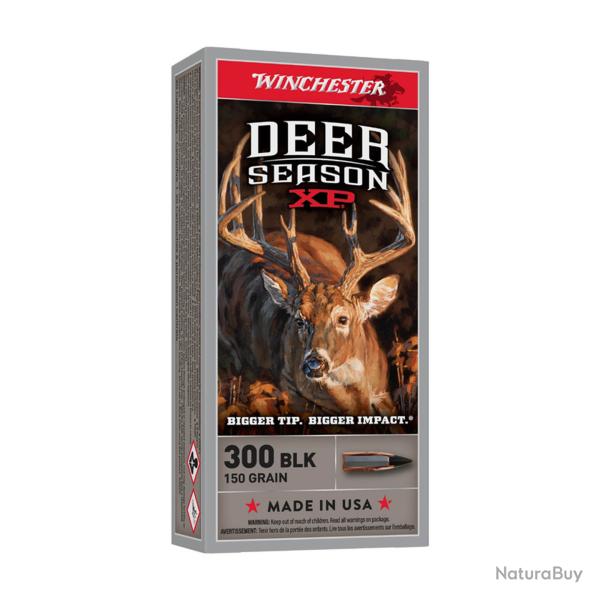 20 Munitions Winchester Deer Season XP Cal.300 BLK 150Grs