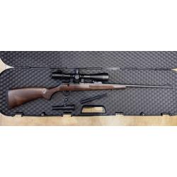 Carabine CZ 457 luxe+lunette+housse+protection culasse.