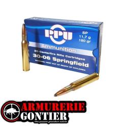 munitions PRVI PARTIZAN 30-06 SPRINGFIELD 180grains 11.7g Soft Point