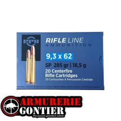 munitions PRVI PARTIZAN 9,3x62 18,5 g / 285 gr Soft Point