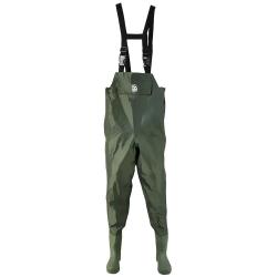 Waders &eacute;tanche poche ventrale semelles crant&eacute;es nylon PVC 39 &agrave; 48 39
