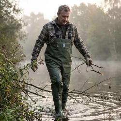 Waders &eacute;tanche poche ventrale semelles crant&eacute;es nylon PVC 39 &agrave; 48 39