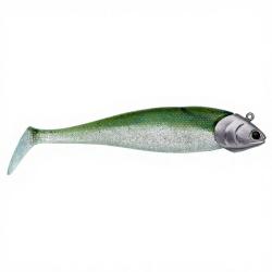 Leurre souple ILLEX Nitro shad 150 + head 35g Green sprat