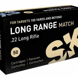 Cartouches SK LONG RANGE MATCH - Calibre 22LR - Boite de 50 unit&eacute;s