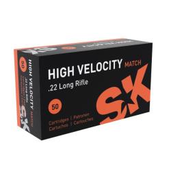 Cartouches SK HIGHT VELOCITY MATCH - Calibre: 22LR - Boite de 50 unit&eacute;s
