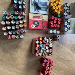 Lot de cartouches cal 12 et 16 de collection