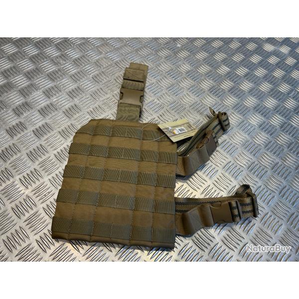 plaque panneau de jambe cuisse molle coyote mil-tec 13484005