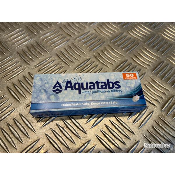 boite aquatabs 50 tablets en 8,5mg traitement eau purification