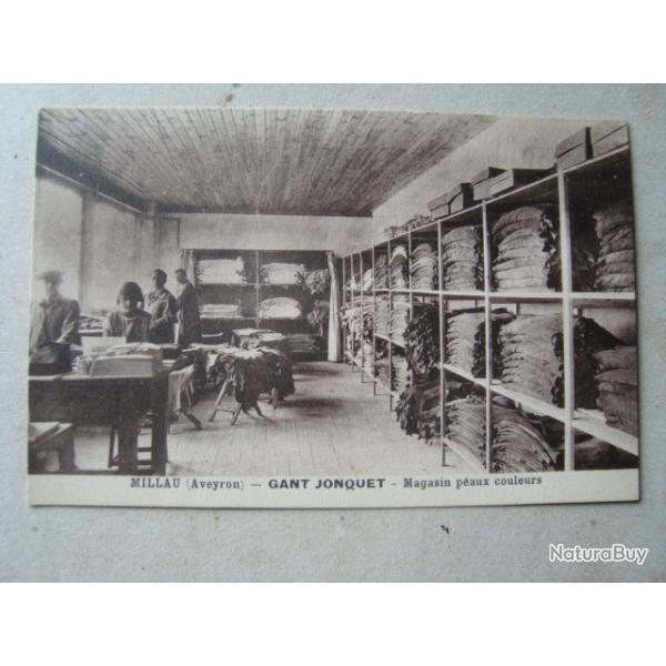 CPA AVEYRON  MILLAU  GANT   PEAUX