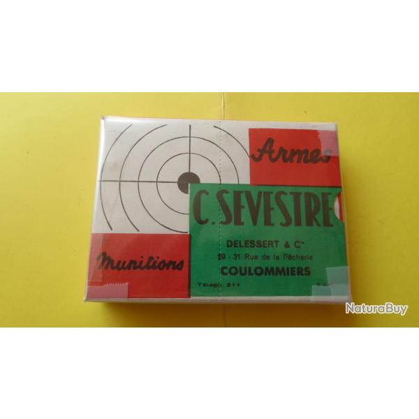 REF 8 - BO�TE CARTOUCHES CHASSE ANCIENNE CARTON - Marque SEVESTRE -  CAL 16  - plomb n� 6