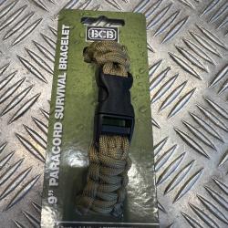 bcb bracelet paracord 23 cm coyote neuf
