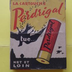 REF 16 - BO&Icirc;TE CARTOUCHES CHASSE ANCIENNE CARTON - Marque PERDRIGAL -  CAL 16  - plomb n&deg; 7
