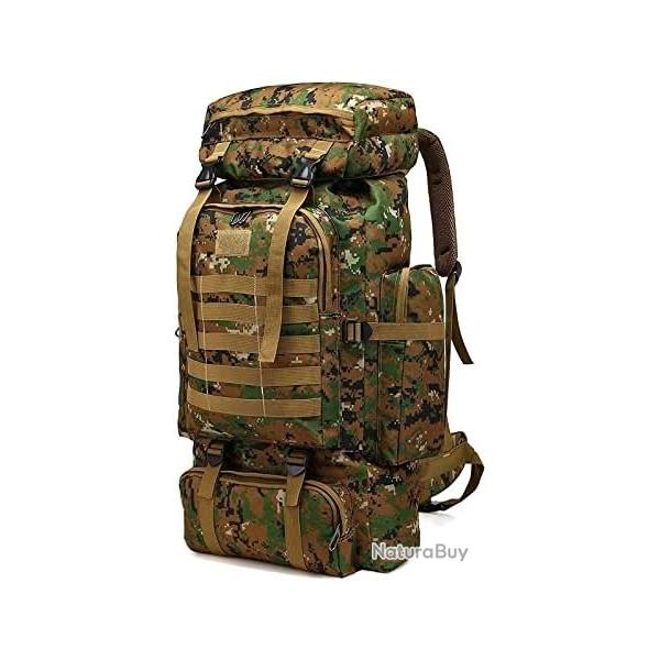 Sac à Dos Tactique Militaire Survie 45L Étanche Grande Capacité Randonnée Chasse Alpinisme Escalade Item 13042304