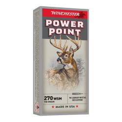 20 Munitions Winchester Power Point 270 WSM 150Grs