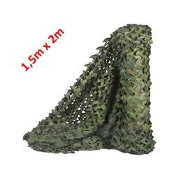 Filet de camouflage Jungle vert 1.5m x 2m - Livraison gratuite (2)