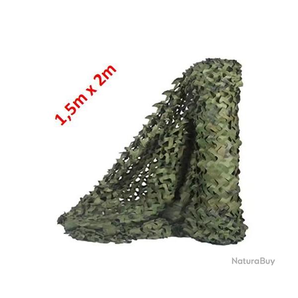 Filet de camouflage Jungle vert 1.5m x 2m - Livraison gratuite (2)