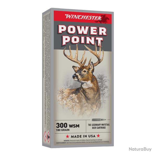 40 Munitions Winchester Power Point 300WSM 180Grs