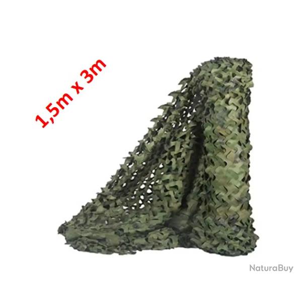 Filet de camouflage Jungle vert 1.5m x 3m - Livraison gratuite (5)