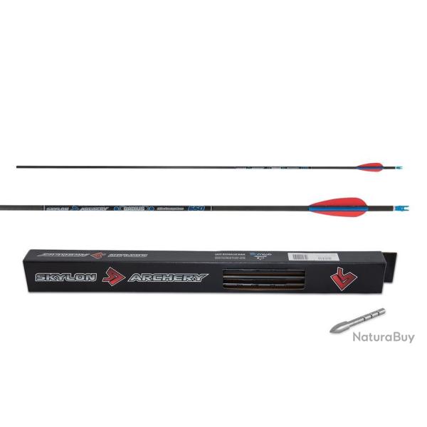 Lot de 12 fl�ches Skylon Radius 4,2 mm en carbone 650 80-100 gr