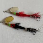 Lot De 4 Cuillères De Pêche Françaises – Poids 14 Gr – Hameçon N°2 – Pour Saumon