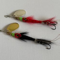 Lot de 2 cuillers mod&egrave;le Diable poids 5 grs