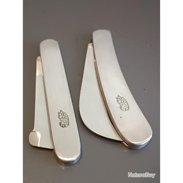 LOT ANCIENS COUTEAUX DE M�TIER, tout acier.