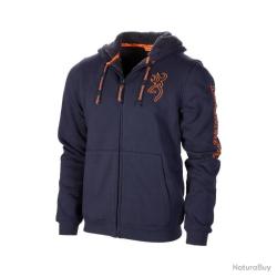 Sweat zipp&eacute; Browning Snapshot Warm bleu T. XL - 1� sans prix de r&eacute;serve !!