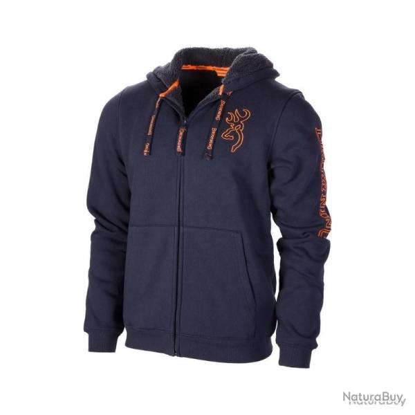 Sweat zipp� Browning Snapshot Warm bleu T. XL - 1� sans prix de r�serve !!